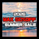 MAX50%OFF SUMMER SALE 2026 開催中!!