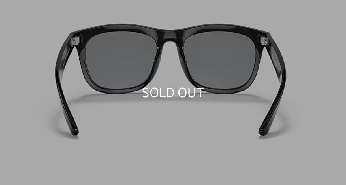 【即日発送】Ray-Ban レイバン サングラス RB4260D 601/1 57サイズ ライトグレー アジアンフィット オーバーサイズ スクエア 裏面画像