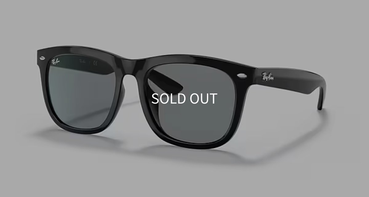 【即日発送】Ray-Ban レイバン サングラス RB4260D 601/1 57サイズ ライトグレー アジアンフィット オーバーサイズ スクエア 正面画像
