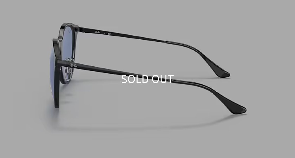 【即日発送】Ray-Ban レイバン サングラス RB4334D 601/80 55サイズ ブルーレンズ アジアンフィット ボストン コンビネーション テンプル画像