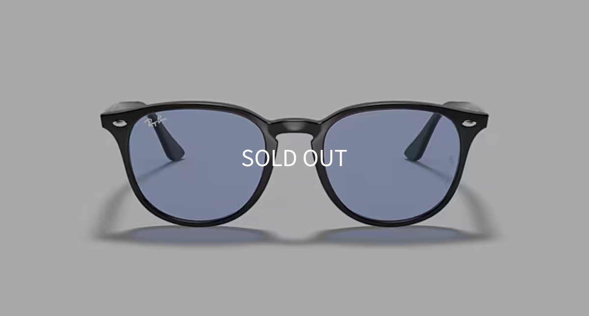 【即日発送】レイバン サングラス Ray-Ban RB4259F 601/80 53 ブラック ブルー ライトカラーレンズ ボスリントン アジアンフィット ユニセックス 正面画像