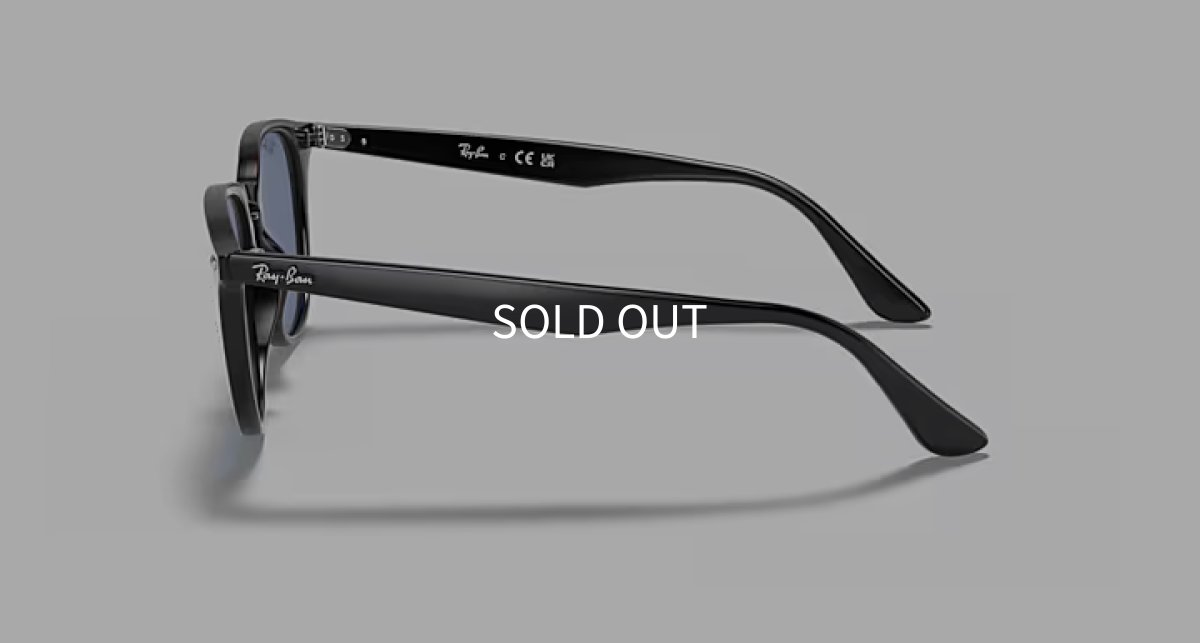 【即日発送】レイバン サングラス Ray-Ban RB4259F 601/80 53 ブラック ブルー ライトカラーレンズ ボスリントン アジアンフィット ユニセックス テンプル画像