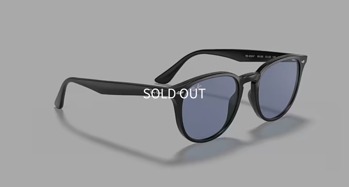 【即日発送】レイバン サングラス Ray-Ban RB4259F 601/80 53 ブラック ブルー ライトカラーレンズ ボスリントン アジアンフィット ユニセックス 側面画像