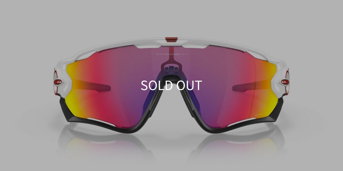 OAKLEY オークリー Jawbreaker ジョウブレイカー OO9290-05 Polished White / Prizm Road スポーツサングラス 正面画像