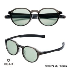 SOLAIZ-SLD-004-CRYSTAL-GREEN-クリアフレーム-グリーンレンズ-正面写真