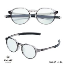 SOLAIZ-SLD-004-SMOKE-スモークフレーム-ライトブルーレンズ-正面