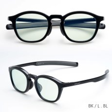 SOLAIZ SLD-006 ブラック/ライトブルー 正面画像｜近赤外線・UVカットサングラス