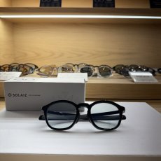 SOLAIZ SLD-006 ブラック/ライトブルー 実物画像｜近赤外線・UVカットサングラス