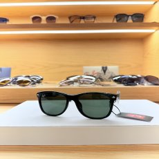 【即日発送】レイバン サングラス ニューウェイファーラー クラシック Ray-Ban NEW WAYFARER RB2132F 901/58 55 ブラック G-15 偏光レンズ アジアンフィット 実物画像
