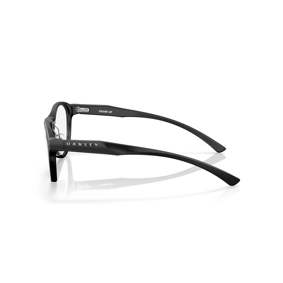 【40%OFF】OAKLEY オークリー OX8057 Draw Up ドローアップ サテンブラック ラウンド メガネ フレーム単体 側面画像