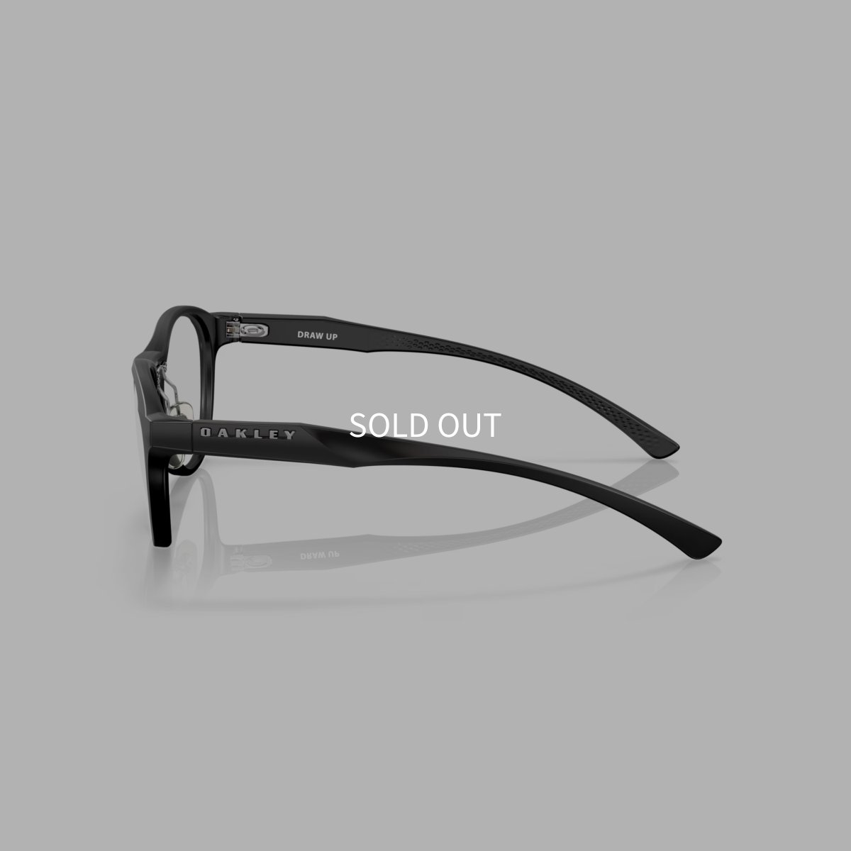 【40%OFF】OAKLEY オークリー OX8057 Draw Up ドローアップ サテンブラック ラウンド メガネ フレーム単体 側面画像