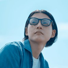 【即日発送】SOLAIZ（ソライズ）SLD-003 サングラス BK/L.BL 近赤外線・UVブロック エイジングケアサングラス アイケア 着用画像