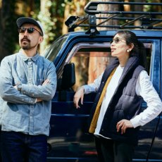 【最短即日発送】SOLAIZ ソライズ サングラス 偏光レンズ SLD-002 OUTDOOR ボストン 反射防止 アウトドア ドライブ 釣り 着用画像
