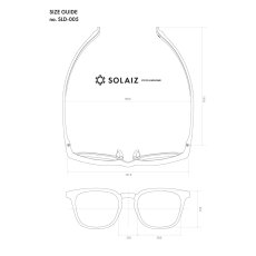 【最短即日発送】SOLAIZ ソライズ サングラス 偏光レンズ SLD-005 OUTDOOR  ウェリントン 超軽量 アウトドア ドライブ 釣り 近赤外線カット サイズ表画像