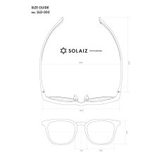 【最短即日発送】SOLAIZ ソライズ SLD-005 サングラス 近赤外線カット・UVカット エイジングケア 医療用 サイズ表画像