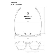 【10%OFF/最短即日発送】SOLAIZ ソライズSLF-1001 OUTDOOR 偏光レンズ 跳ね上げ式サングラス 度付き対応 パリジャン サイズ表画像