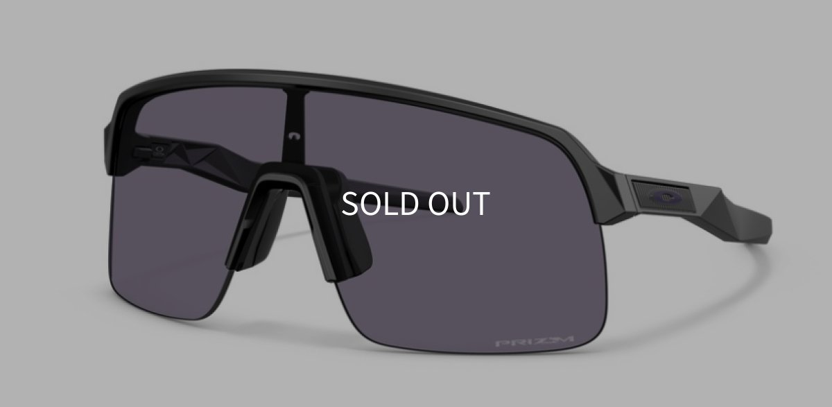 画像1: 【即日発送】限定カスタム OAKLEY オークリー Sutro Lite スートロライト Matte Black マットブラック / Prizm Grey プリズムグレー スポーツサングラス (1)