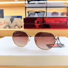 【即日発送】Ray-Ban レイバン サングラス RB3727D 001/13 57サイズ ゴールド ブラウングラディエント アジアンフィット ラウンド メタル実物画像