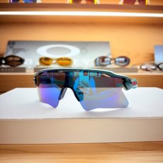 【限定カスタム】OAKLEY オークリー Radar EV Hearer マニー・マチャド着用モデル MLB Players Weekend サングラス Pacific Spacedust / Prizm Sapphire 実物画像